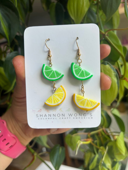 Limes and Lemons handmade earrings