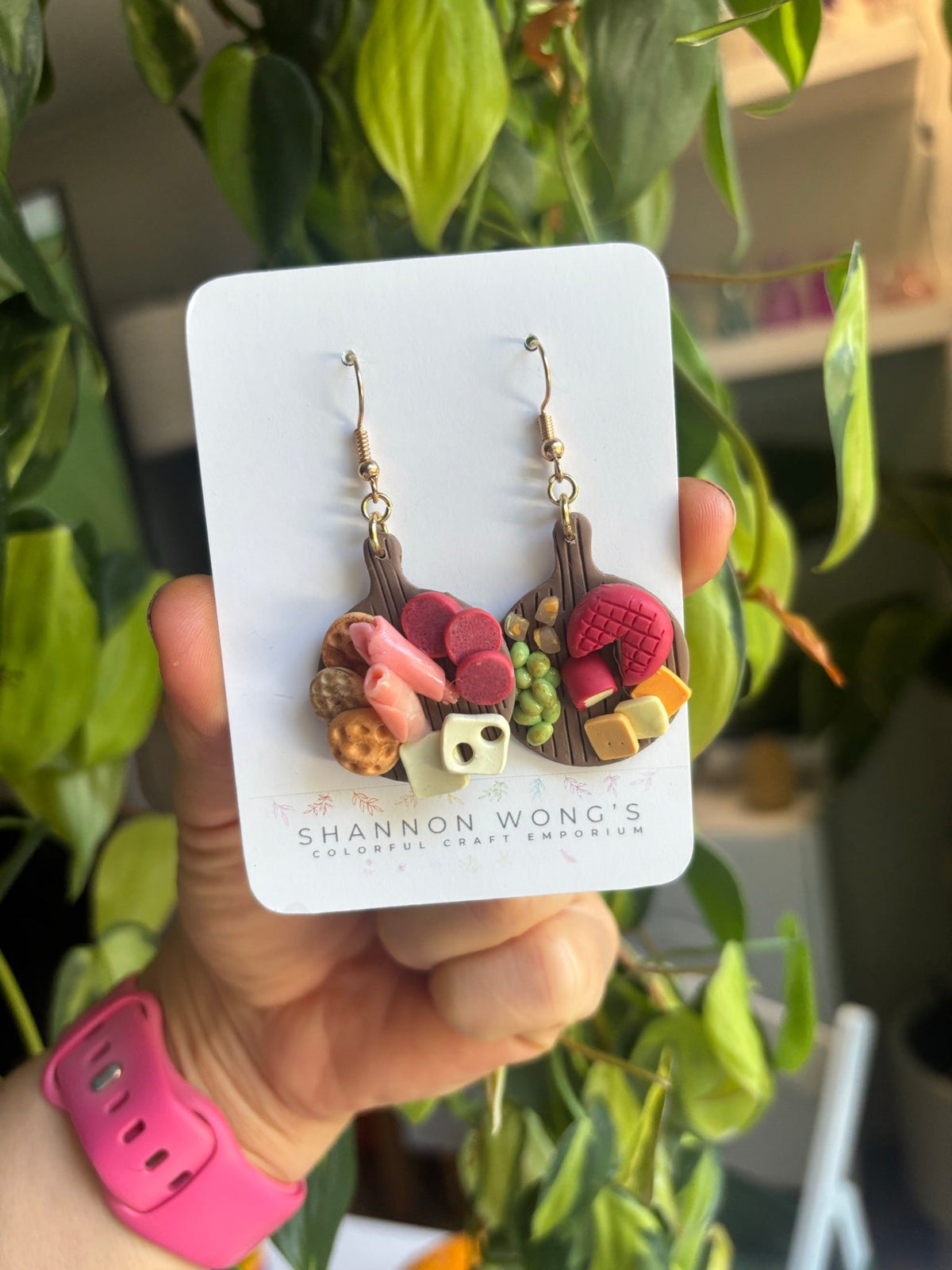 Charcuterie Round Board Earrings