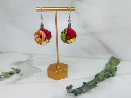 Charcuterie Round Board Earrings
