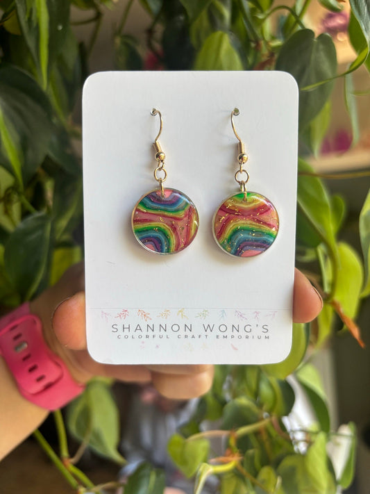 Circly Rainbows handmade earrings