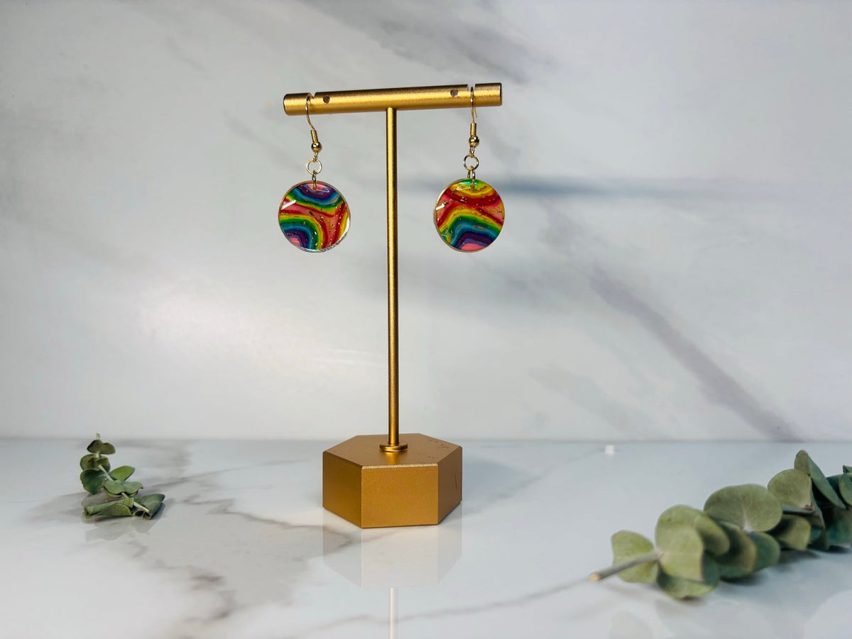 Circly Rainbows handmade earrings