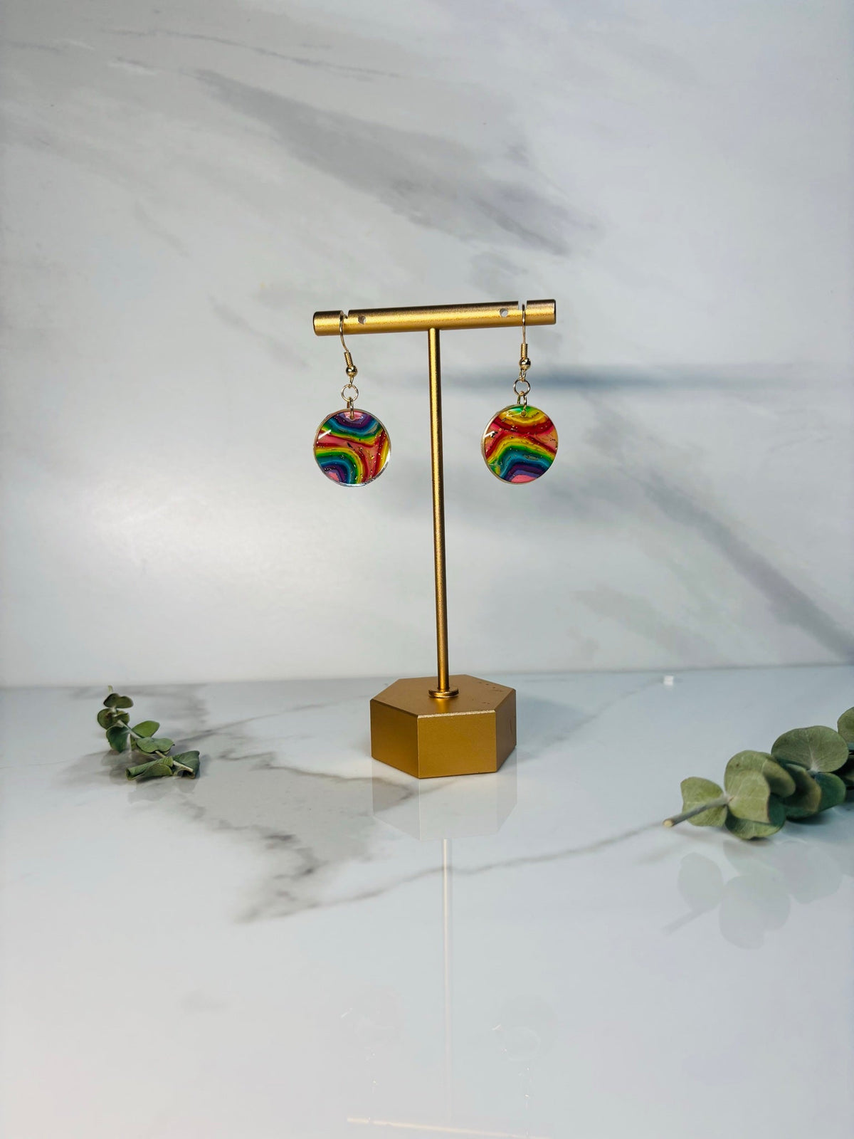 Circly Rainbows handmade earrings
