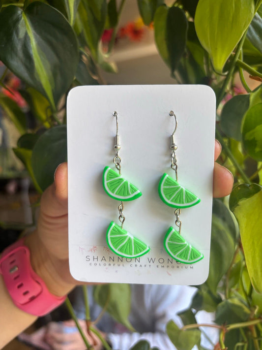 Limes handmade earrings