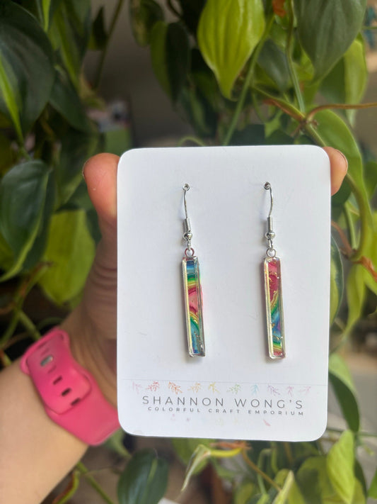 Rainbow Shorts handmade earrings