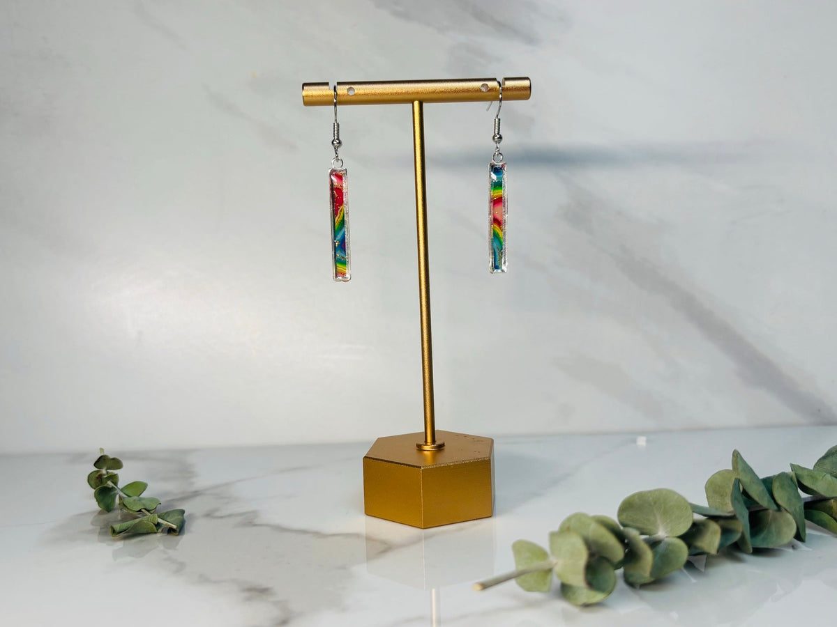Rainbow Shorts handmade earrings