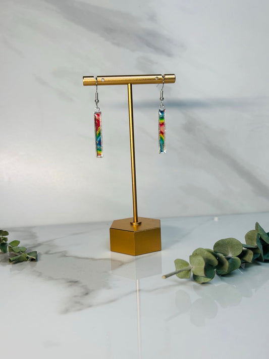 Rainbow Shorts handmade earrings