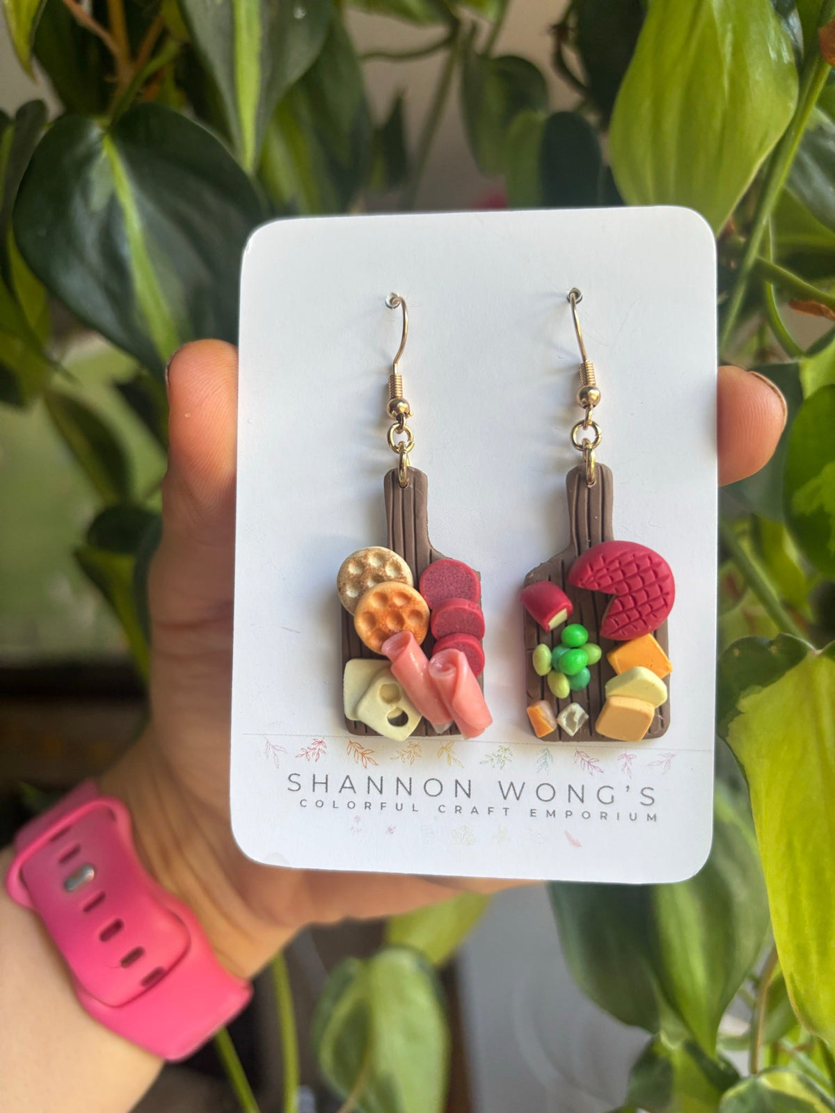 Charcuterie Square Board Earrings