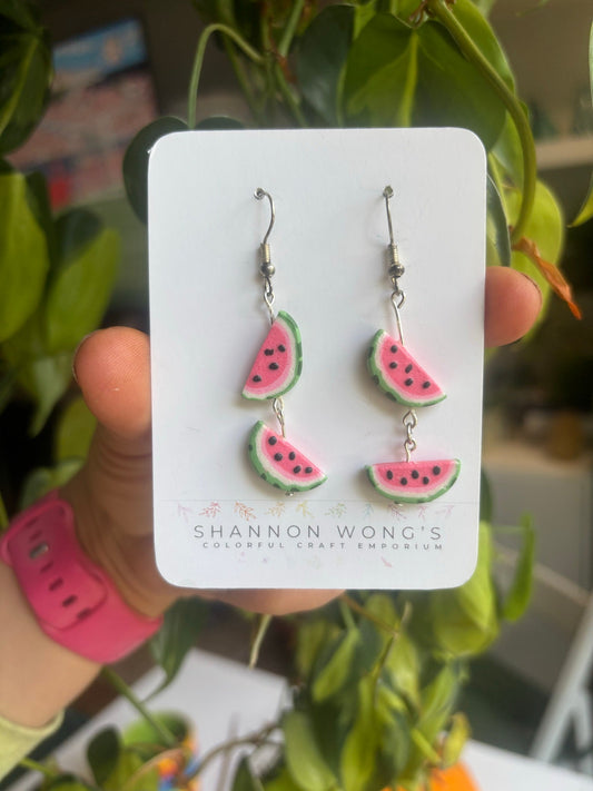 Watermelons handmade earrings